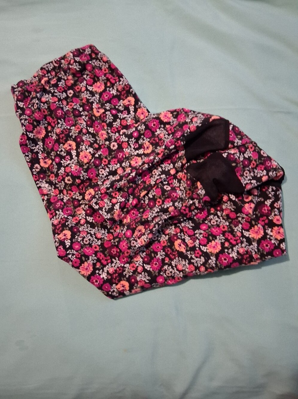 🩷🧡🖤 EUC Floral No Comment Leggings Workout Fitness Casual Small Comfy Spring